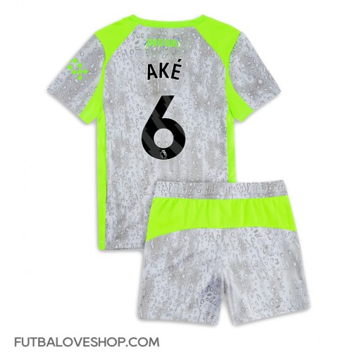 Dres Manchester City Nathan Ake #6 Tretina pre deti 2025-26 Krátky Rukáv (+ trenírky)